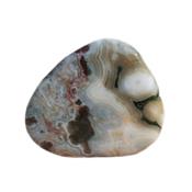Jaspe Orbiculaire galet pierre plate (3  4 cm)