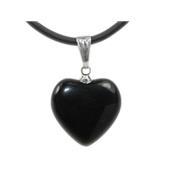 Pendentif Coeur en Obsidienne Oeil Cleste (1,8 cm)