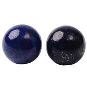 Perle ronde lisse en Lapis Lazuli Non perce de 16 mm