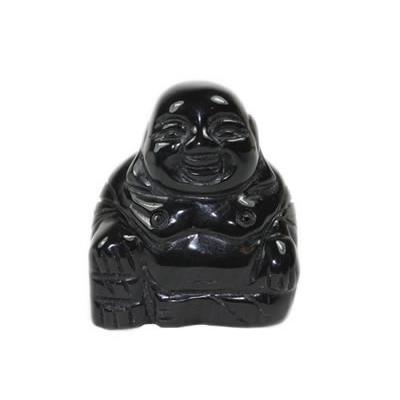 Bouddha en Agate Noire (5 cm)