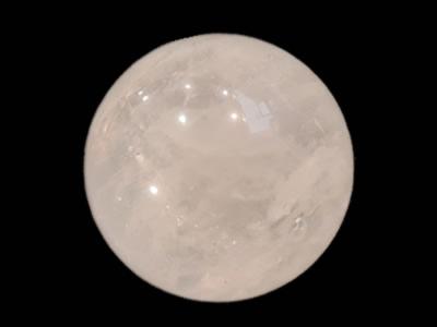 Boule en pierre de Cristal de Roche (4 cm) avec socle