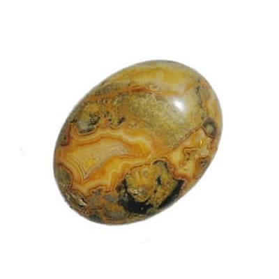 Agate Crazy cabochon pierre polie 40x30 mm