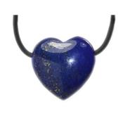 Pendentif Coeur Lapis Lazuli - 25x25x10 mm - sans mtal