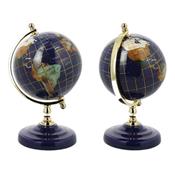 Globe Terrestre 11 cm en Pierres Gemmes