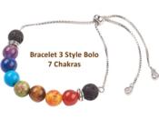 Bijoux Lot de 3 Bracelets Perles DARSHAN (Pochette Jute)