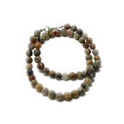 Collier Agate Crazy Lace en Pierre Boule de 8 mm