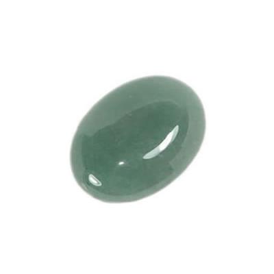 Aventurine Verte cabochon pierre polie ovale 25x18 mm