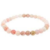 Bracelet Opale Rose en Pierre Boule de 6 mm