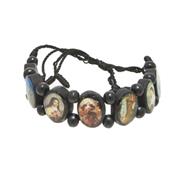 Bracelet Shamballa des Saints en Bois