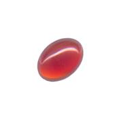 Cornaline cabochon pierre polie ovale 18x13 mm