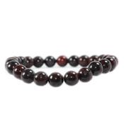 Bracelet Grenat Rouge en Pierre Boule de 8 mm