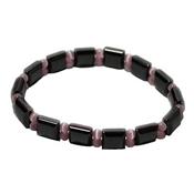 Bracelet Hmatite et Perles roses