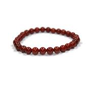 Bracelet Jaspe Rouge en Pierre Boules de 6 mm