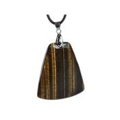 Pendentif Oeil de Tigre pierre plate Trapezoid