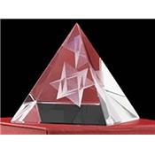 Pyramide Feng Shui en Cristal et Merkaba (8 cm)