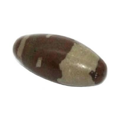 Shiva Lingam galet pierre roulée (6 à 7 cm)