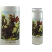 Bougie de Neuvaine avec prière Saint Georges Courage