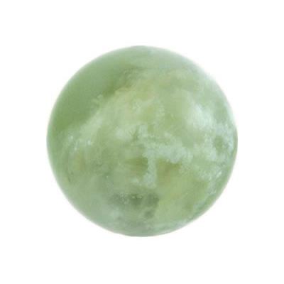 Boule en pierre de Jade de Chine (5 cm) avec socle