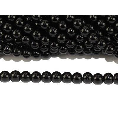 Obsidienne Oeil Céleste Perle Ronde Lisse Percée 10 mm (Lot de 5 perles)