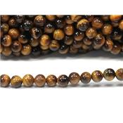 Oeil de Tigre Perle 10 mm (Lot de 5 perles)