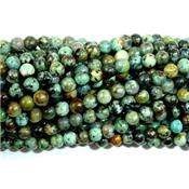 Jaspe Africain Perle Ronde Lisse Percée 4 mm (Lot de 20 perles)