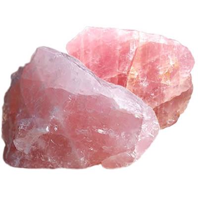 Quartz Rose pierre brute (Sachet de 400 grammes - 3 Pierres naturelles)