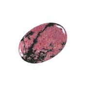 Rhodonite cabochon pierre polie 25x18 mm