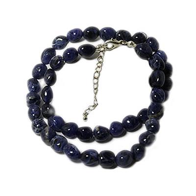 Collier Sodalite pierres roulées