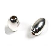 Perle Ovale Lisse 9,9x6 mm en Argent 925 (Lot de 5 perles)