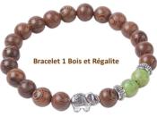 Bijoux Lot de 3 Bracelets Perles DARSHAN (Pochette Jute)