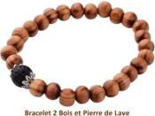 Bijoux Lot de 2 Bracelets Perles NAYA (Pochette Jute)