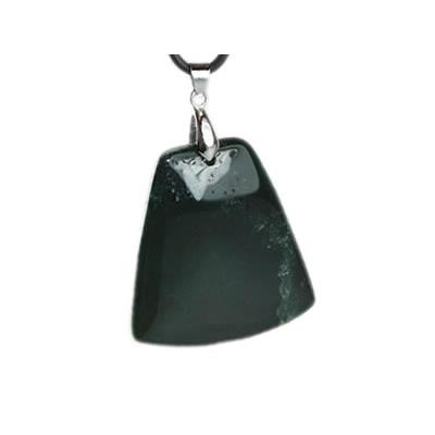 Pendentif d'Agate Mousse pierre plate Trapezoid