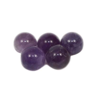 Améthyste Perle Non Percée 8 mm (Lot de 10 perles)