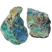Azurite Malachite pierre brute (Sachet de 350 grammes - 3 Pierres naturelles)