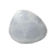 Calcite Bleue galet pierre plate (3 à 4 cm)