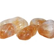 Citrine chauffée galet pierre roulée