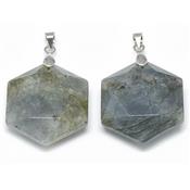 Pendentif Sceau de Salomon en Labradorite