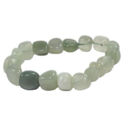 Bracelet Jade en Pierres Roulées