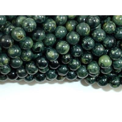 Jaspe Kambaba Perle Ronde Lisse Percée 6 mm (Lot de 20 perles)