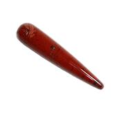Pointe ou Bâton de Massage en Jaspe Rouge Lisse (10 cm environ)