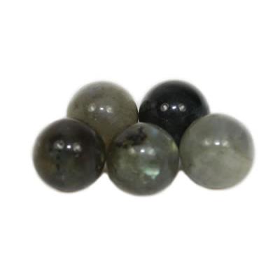 Labradorite Perle Ronde Lisse Non Percée 6 mm (Lot de 10 perles)