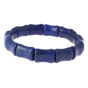 Lapis lazuli bracelet Bamboo en Pierre Naturelle