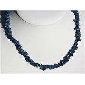 Collier Lapis Lazuli en Pierre Baroque