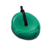 Malachite Pendentif Pi Chinois de 3 cm