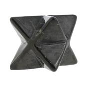 Merkaba en pierre de Shungite (4 cm environ)