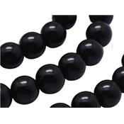 Perle en Bois d'Ebène Noir 10 mm (Par Lot de 5 perles)