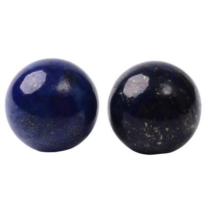 Perle ronde lisse en Lapis Lazuli non percée de 16 mm