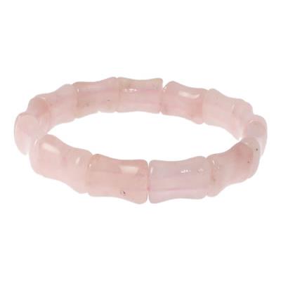 Quartz Rose bracelet Bamboo