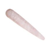 Pointe ou Bton de Massage en Quartz Rose Lisse (8  10 cm)