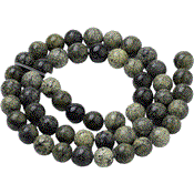 Serpentine Perle Ronde Lisse Percée 6 mm (Lot de 20 perles)